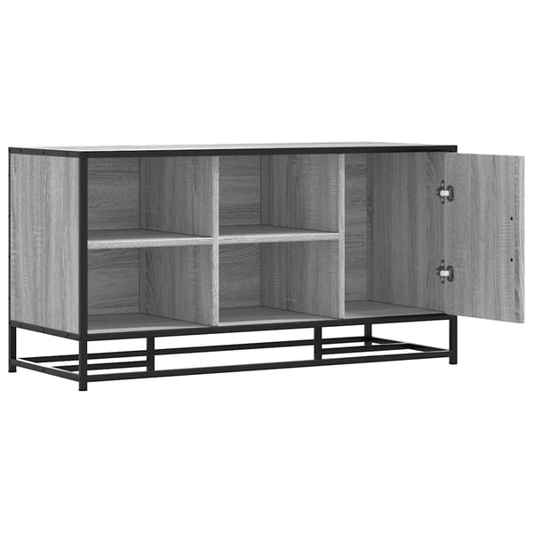 vidaXL Skobenk grå sonoma 100x40x53,5 cm konstruert tre og metall