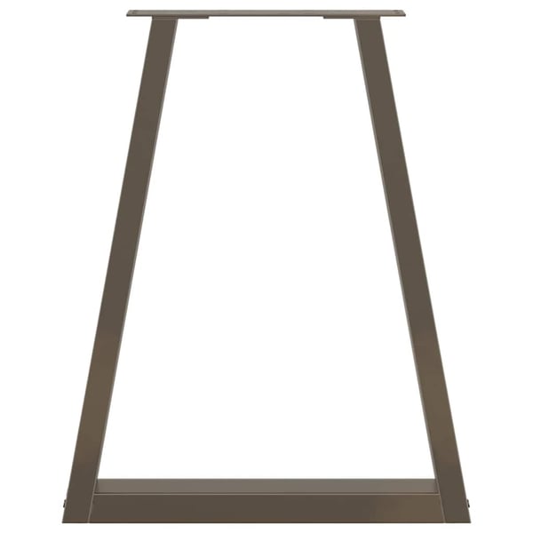 vidaXL spisebordsben V-formet 2 stk. naturstål 50x(72-73,3) cm stål