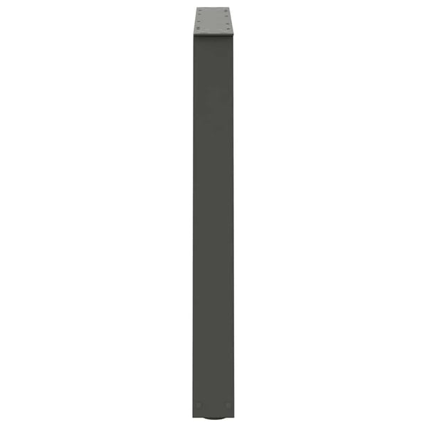 vidaXL Spisebordben V-formet 3 stk antrasitt 90 x (72-73,3) cm stål