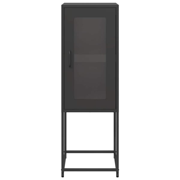 vidaXL Skjenk Sort 36x39x107 cm Kaldvalset Stål