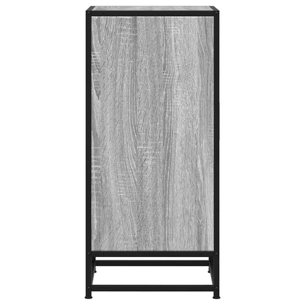 vidaXL Skjenk grå sonoma 35,5x35x76 cm konstruert tre og metall