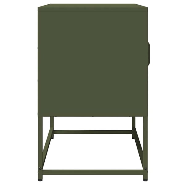 vidaXL TV-skap Olivengrønn 68x39x60,5 cm Kaldvalset stål