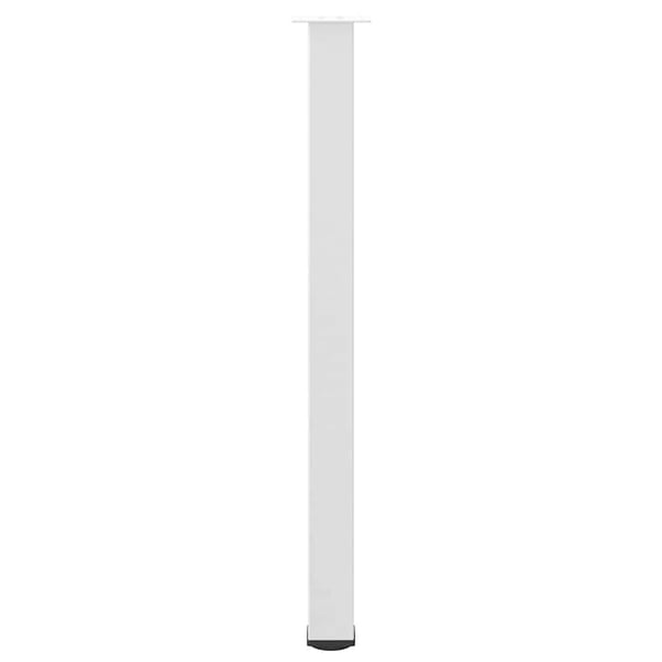 vidaXL barbordsben 4 stk. hvid 110-112 cm stål