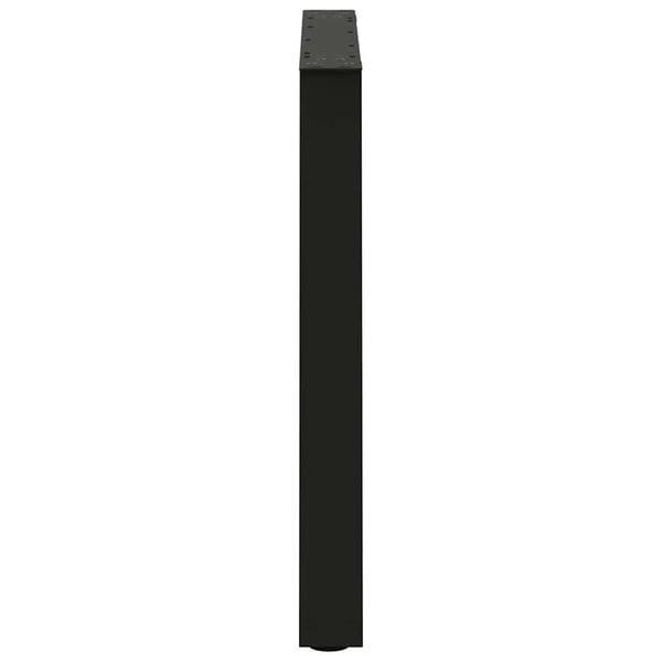 vidaXL Spisebordben V-formet 3 stk svart 80 x (72-73,3) cm stål