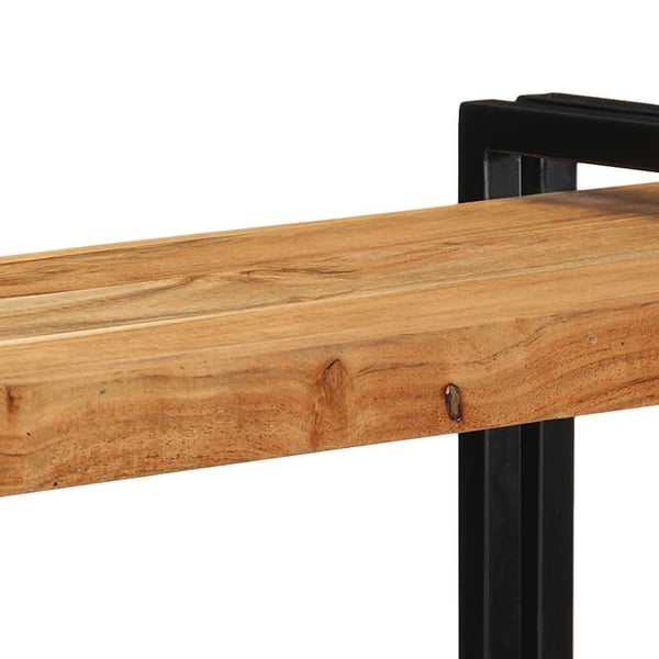 vidaXL Vägghylla 90x33x45 cm massivt trä akacia