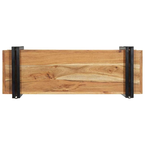 vidaXL Vägghylla 90x33x45 cm massivt trä akacia