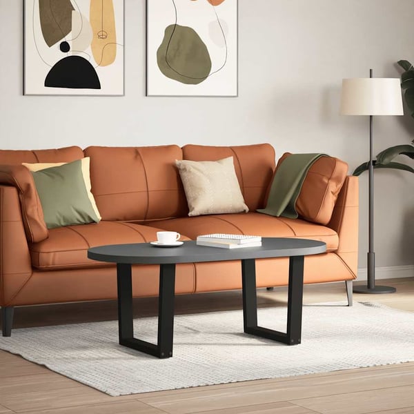 vidaXL sofabordsben V-formet 2 stk. sort 60 x (42-43,3) cm stål