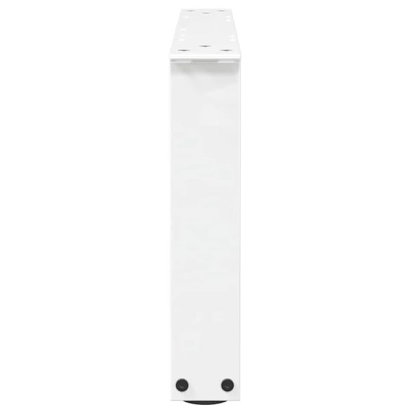 vidaXL Salongbordben V-formet 2 stk hvit 60 x (30-31,3) cm stål