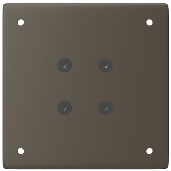vidaXL Salongbordben 4 stk naturstål 42–44 cm stål
