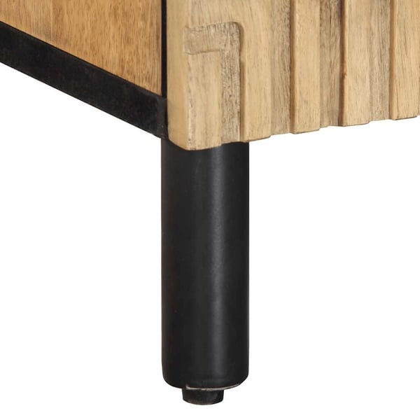 vidaXL TV-benk brun 105x33x46 cm heltre mango