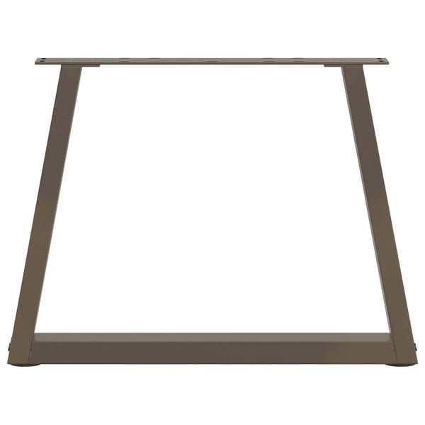 vidaXL Salongbordben V-formet 2 stk naturstål 60 x (42-43,3) cm stål