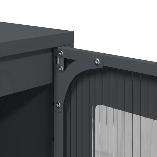vidaXL Highboard Antrasitt 36x39x123 cm Kaldvalset stål