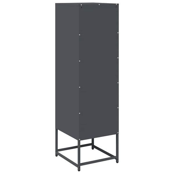 vidaXL Highboard Antrasitt 36x39x123 cm Kaldvalset stål