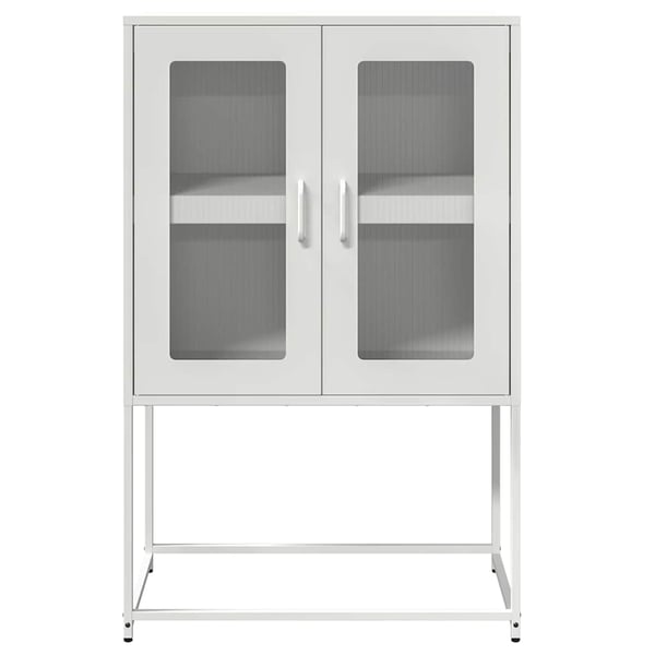 vidaXL højskab 68x39x107 cm stål hvid
