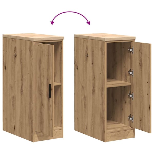 vidaXL Garasje Oppbevaringsskap Artisan Oak 30x51x85 cm Heltre Furu