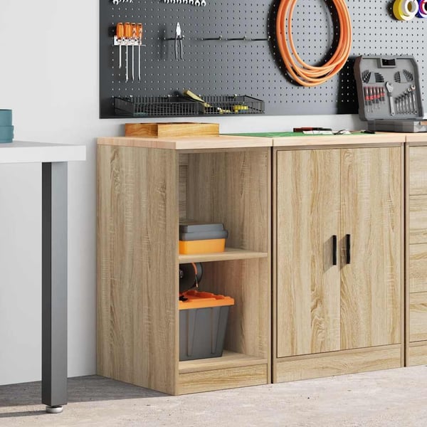 vidaXL Garasje Oppbevaringsskap Sonoma eik 40x51x85 cm Heltre Furu