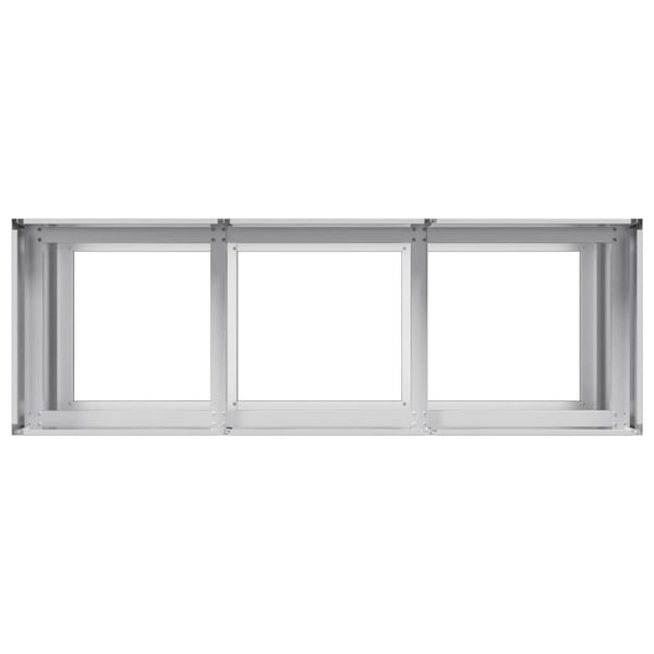vidaXL Plantekasse 120x40x80 cm galvanisert stål