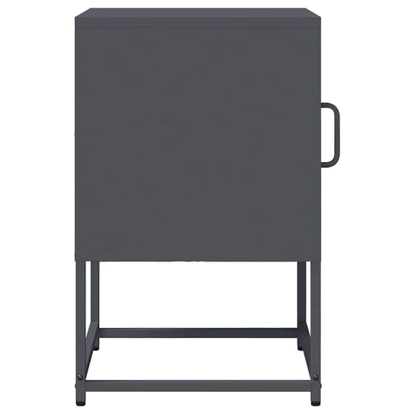 vidaXL Nattbord antrasitt 36x39x60,5 cm kaldvalset stål