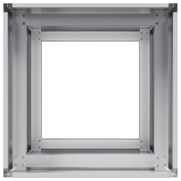 vidaXL Plantekasse 40x40x80 cm galvanisert stål