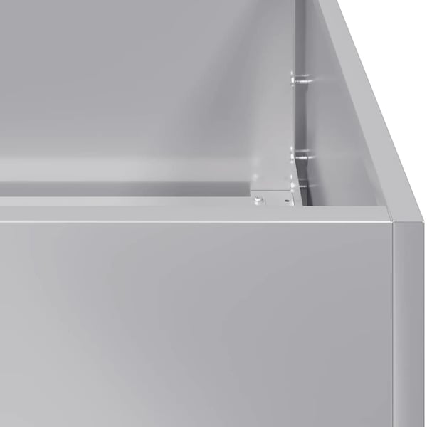vidaXL Plantekasse 40x40x80 cm galvanisert stål