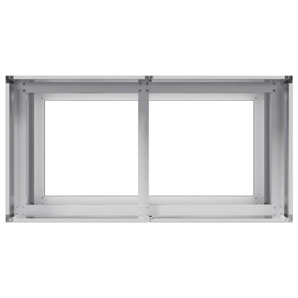 vidaXL Plantekasse 80x40x80 cm galvanisert stål