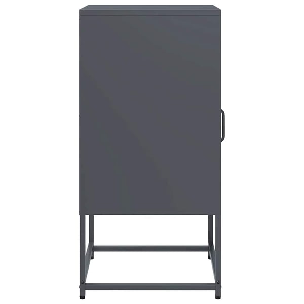 vidaXL Nattskap antrasitt 36x39x78 cm Kaldvalset stål