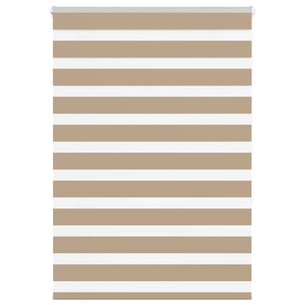 vidaXL zebragardin sandbrun 100x150 cm stofbredde 95,9 cm polyester