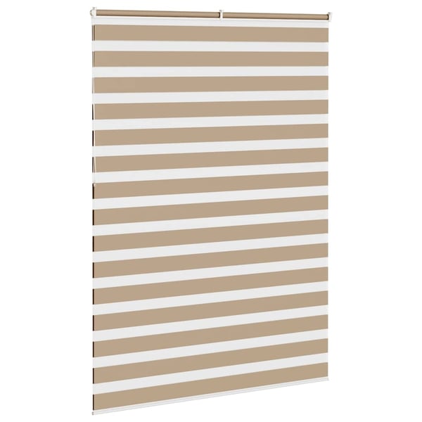vidaXL Sebragardin sandbrun 155x230 cm stoff bredde 150,9 cm polyester