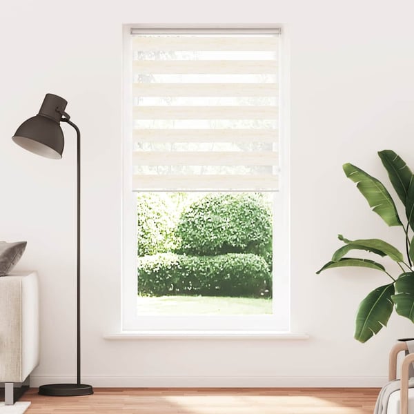 vidaXL zebragardin marmorbeige 110x200 cm stofbredde 105,9cm polyester