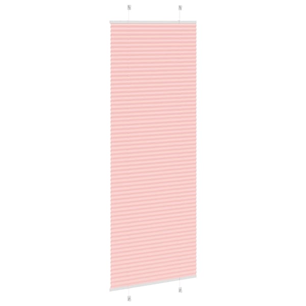 vidaXL plisségardin Rosa 70x200 cm Stoff Bredde 69,4 cm Polyester
