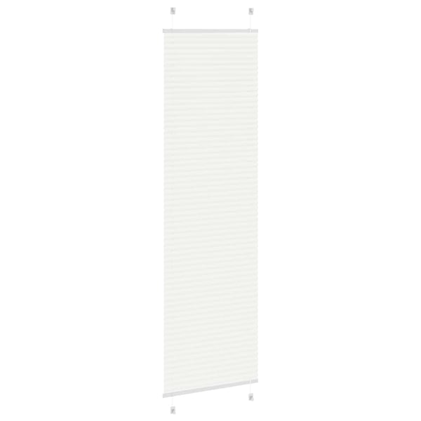 vidaXL plisségardin Hvit 55x200 cm Stoff Bredde 54,4 cm Polyester