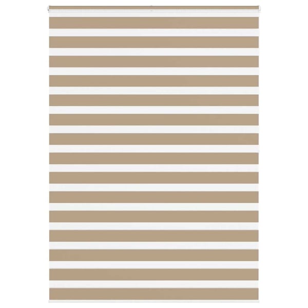 vidaXL Sebragardin sandbrun 160x200 cm stoff bredde 155,9 cm polyester