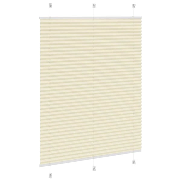 vidaXL Plisségardin fløde 105x150 cm Stofbredde 104,4 cm Polyester