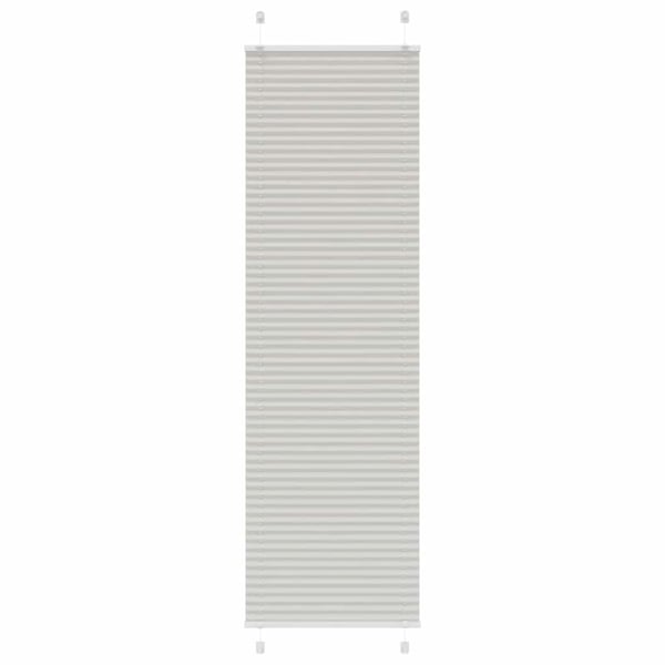 vidaXL plisségardin lys grå 60x200 cm Stoff Bredde 59,4 cm Polyester