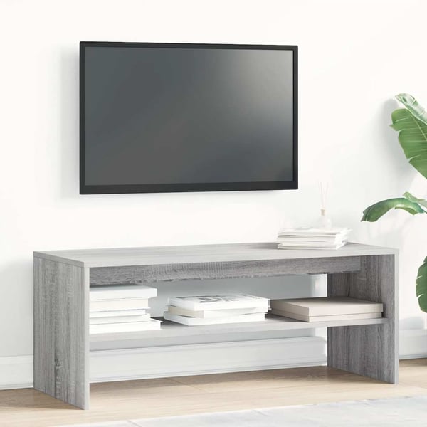 vidaXL TV-benk grå sonoma 100x40x40 cm konstruert tre