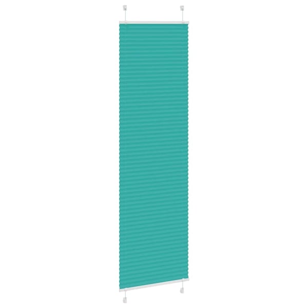 vidaXL Plisségardin Benzin Grøn 55x200 cm Stofbredde 54,4 cm Polyester