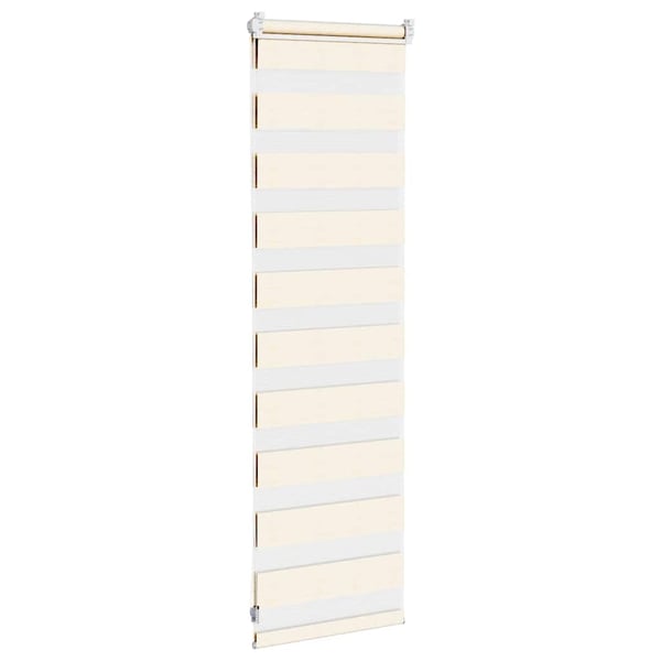 vidaXL Sebragardin marmor beige stoff bredde 35,9 cm polyester
