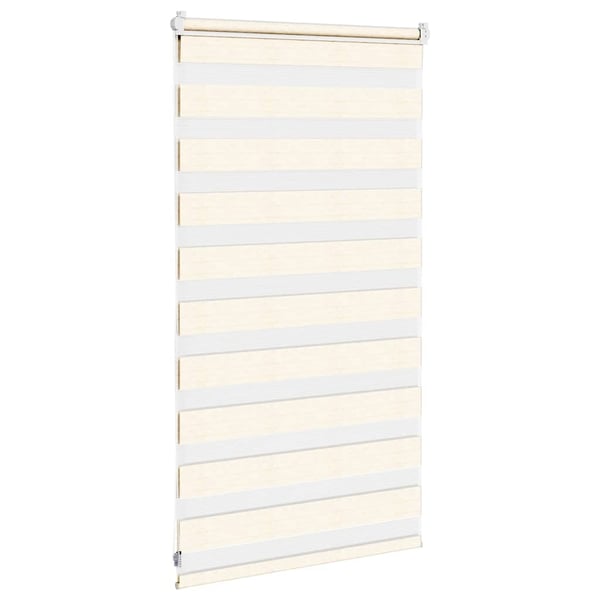 vidaXL Sebragardin marmor beige stoff bredde 85,9 cm polyester