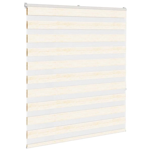 vidaXL Rullgardin zebra 130x150 cm tyg bredd 125,9 cm polyester