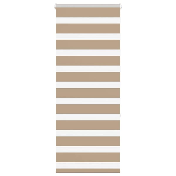 vidaXL Sebragardin sandbrun 55x150 cm stoff bredde 50,9 cm polyester