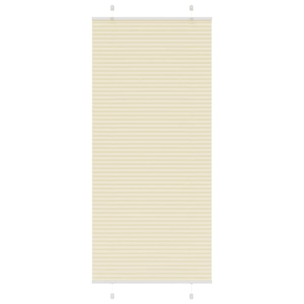 vidaXL plisségardin krem 85x200 cm Stoff Bredde 84,4 cm Polyester