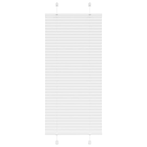 vidaXL plisségardin Hvit 65x100 cm Stoff Bredde 64,4 cm Polyester