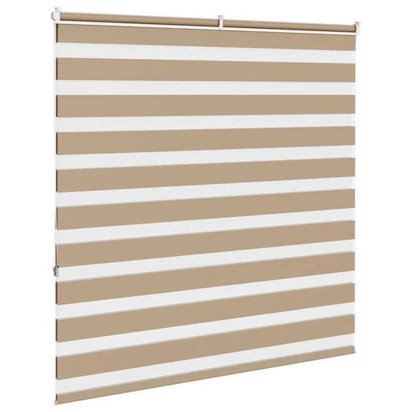 vidaXL Sebragardin sandbrun 140x150 cm stoff bredde 135,9 cm polyester