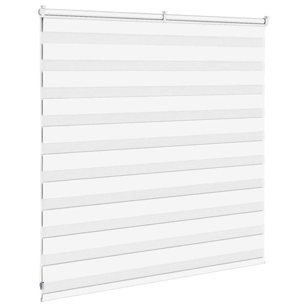 vidaXL Sebragardin hvit 140x100 cm stoff bredde 135,9 cm polyester