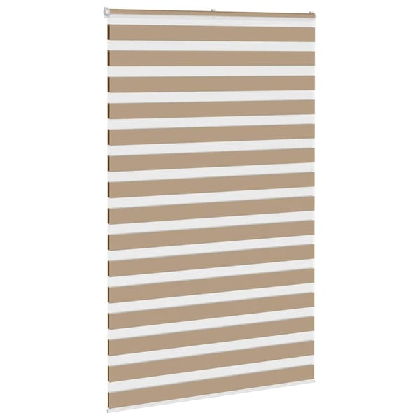 vidaXL Sebragardin sandbrun 140x200 cm stoff bredde 135,9 cm polyester