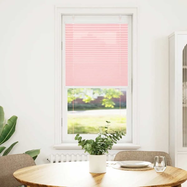 vidaXL plisségardin Rosa 55x100 cm Stoff Bredde 54,4 cm Polyester