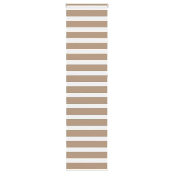 vidaXL Sebragardin sandbrun 60x230 cm stoff bredde 55,9 cm polyester