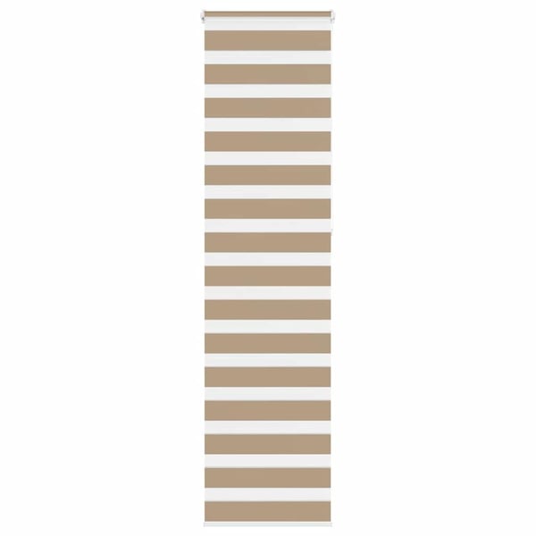 vidaXL zebragardin sandbrun 65x230 cm stofbredde 60,9 cm polyester