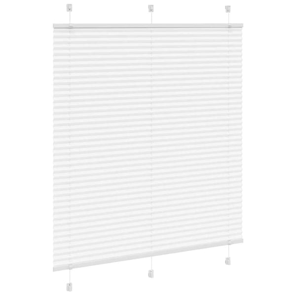 vidaXL plisségardin Hvit 115x150 cm Stoff Bredde 114,4 cm Polyester
