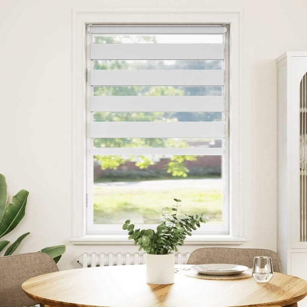 vidaXL Sebragardin hvit 70x100 cm stoff bredde 65,9 cm polyester